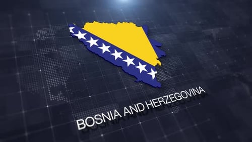 Bosnia And Herzegovina Map Displaying