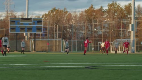 Dynamic Soccer Match on an Urban Field