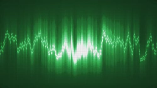 Abstract green energy equalizer background, video 4k, 60 fps