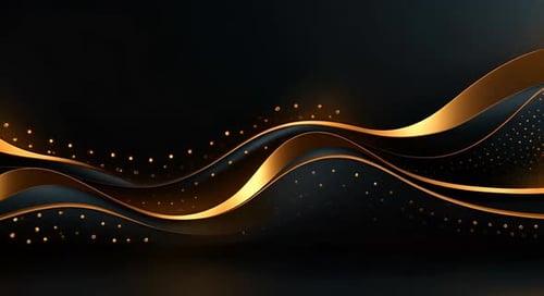 Elegant Gold Wavy Lines Animated Loop Background