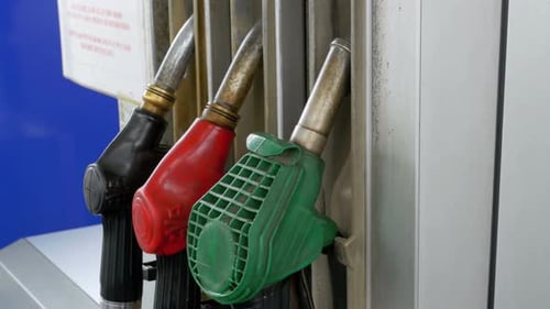 Old Gasoline or Petrol Station Gas Fuel Pump Nozzle Filling Station Petrol Station