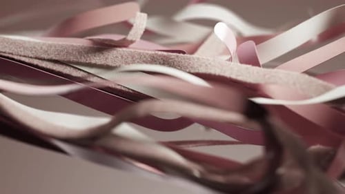 Elegant Fluid Pink Ribbons Motion Background