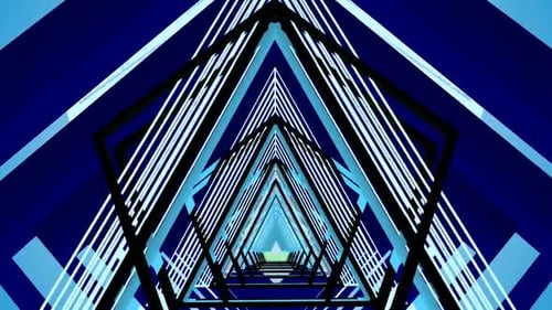 Classic Triangles Loop Tunnel Motion Background