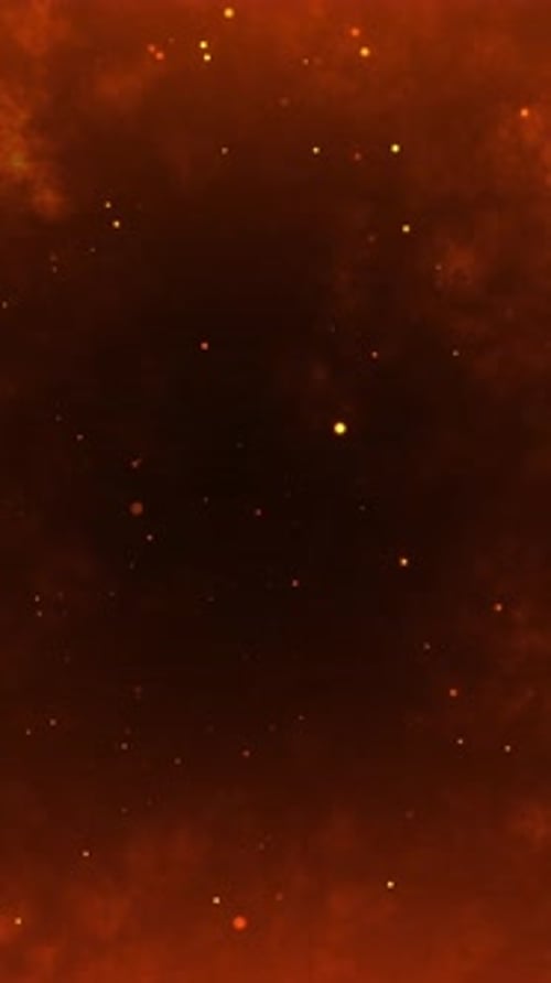 Slow motion of spark of fire Dramatic flame background Vertical video