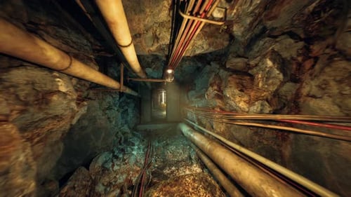 Industrial Piping Corridor Maintenance Access Through Organized Piping System