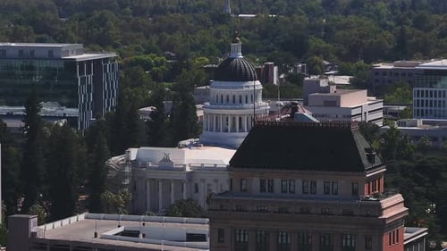 California State Capitol Building on a Sunny Day in Sacramento