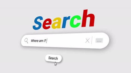 Where am i? in Search Bar and click on search