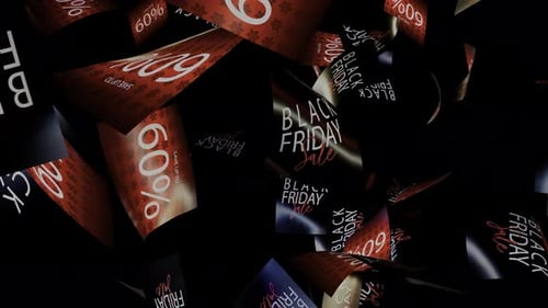 Dynamic Black Friday Sale Cards Background Animation