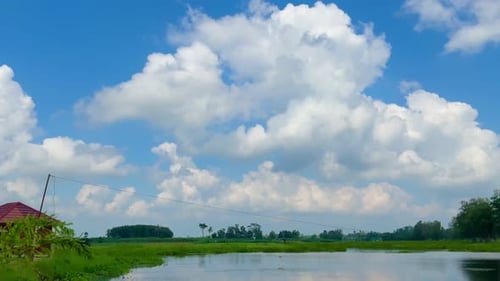 calm clouds on a sunny day