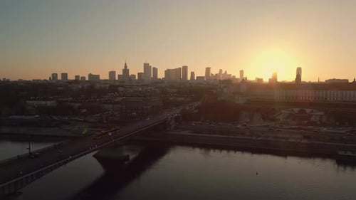 Amazing View Of Warsaw Cityscape