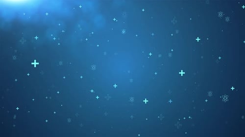 Blue Science and Medical Particles Background Loop