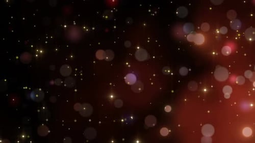 black abstract red particles background bokeh