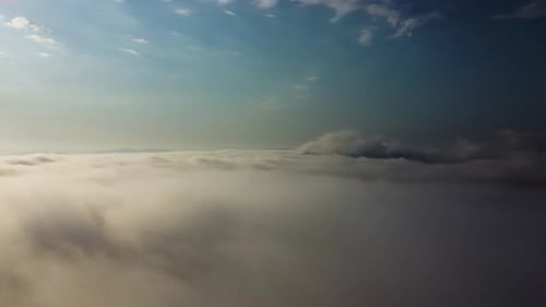 Cloudscape-Aerial view of the clouds in the sky