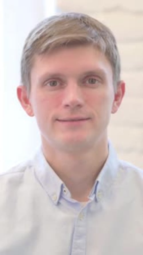 Young Adult Man Portrait in Front of Window