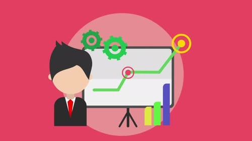 Animated Flat Design Corporate Data Presentation