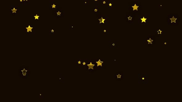 Golden stars. Falling star animation on the alpha channel., Backgrounds ...