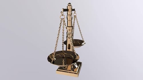 Scales 3d object rotating loop