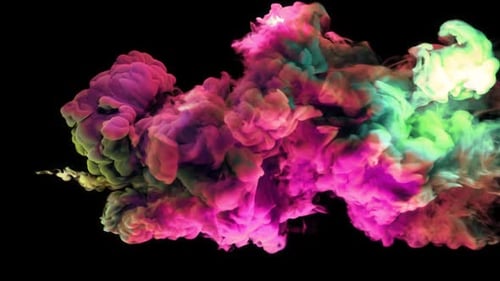 Abstract Fluid Ink Smoke Motion Background