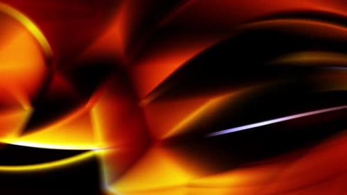 Abstract Glowing Fluid Waves Background Loop