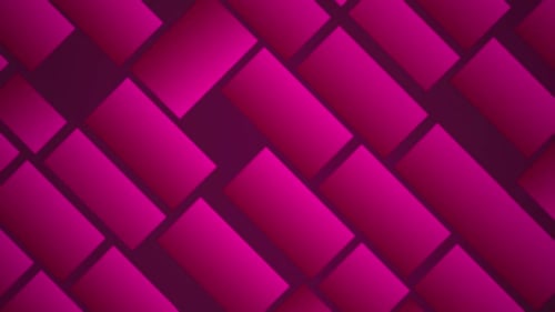 Animated Magenta Geometric Rectangles Interlocking Background Loop