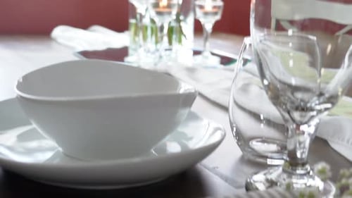 Close Up of Beautiful Table Setting