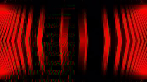 Orange And Red Symmetrical Changing Diamonds And Stripes Background Vj Loop In 4K
