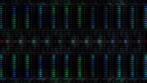 Colorful Glitch Digital Grid Background Animation