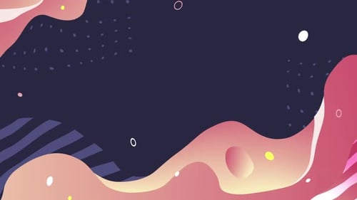 Abstract Fluid Shapes Wavy Background Animation Loop