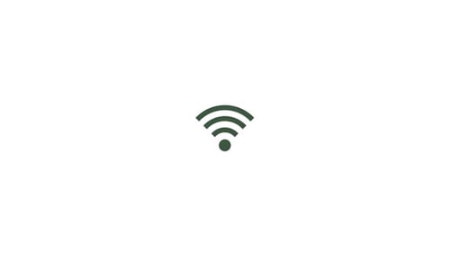 Flat Design Wi-Fi Signal Loading Icon Animation