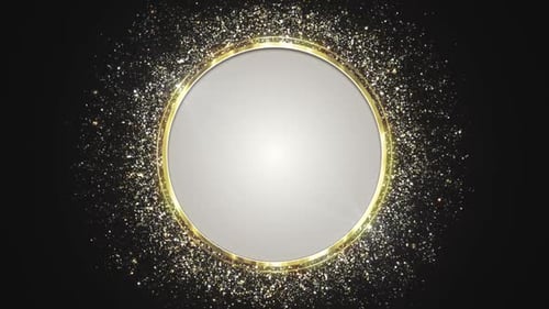 Luxury Gold Frame Circle