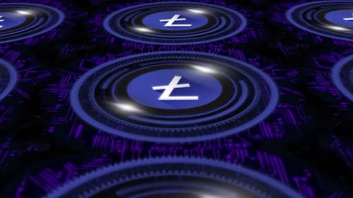 Litecoin_Hud Style Animation With Digital Background V01