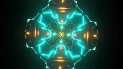 Telón de fondo VJ vívido y psicodélico con un toque moderno