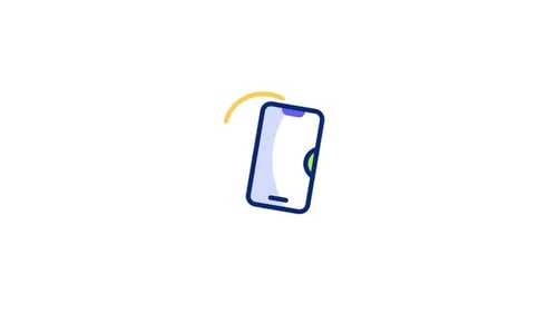 Animiertes Symbol für Mobilgeräte