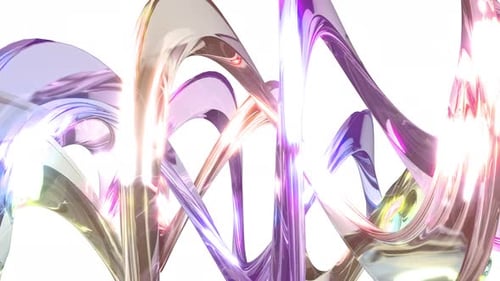 Holographic Curve Glass Wave Move Endless