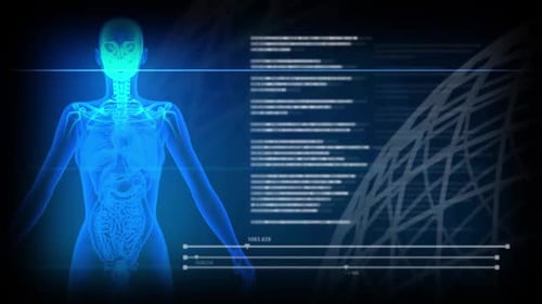 Scientist analyzing molecular structures with modern microscope technology