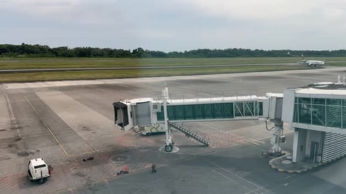 Aero bridge or Jet bridge