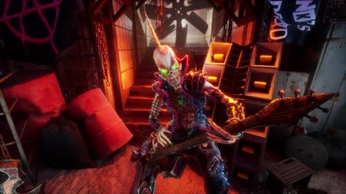 Punk Skeleton VJ Loop