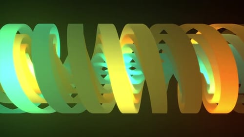 Dynamic Abstract Light Spiral Background in Warm Colors