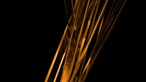 Abstract Flowing Geometric Ribbons Animation