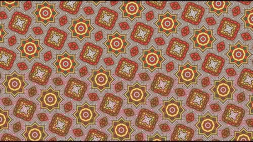 Seamless Mandala Inspired Decorative Pattern Background Loop