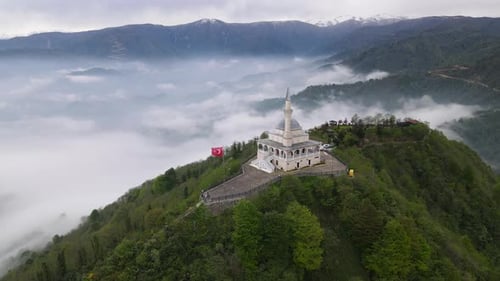 Mosque On The Mountain Peak