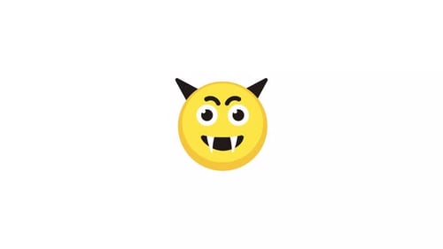 Animated Halloween Devil Vampire Emoji Icon