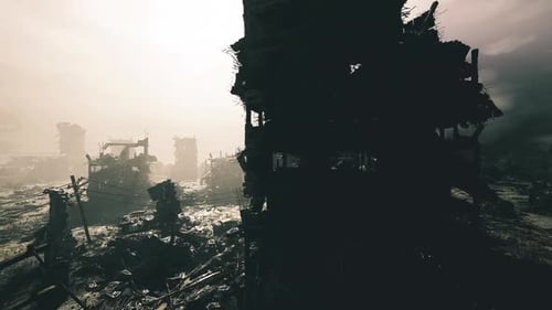 Ethereal Being Resides Silently in Midst of Historic Wreckage