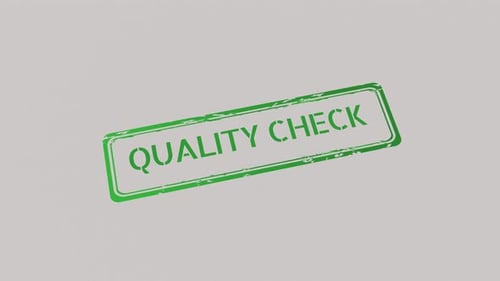 Rubber Stamp Quality Check Animation
