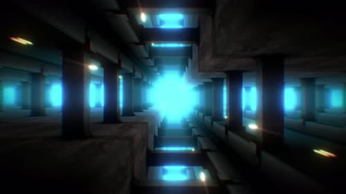 Futuristic Alien Sci Fi Tunnel