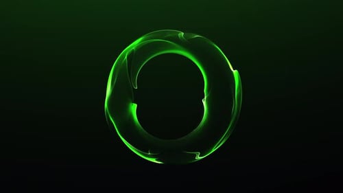 Vibrant green plasma sphere with bright energy core and atmospheric glow