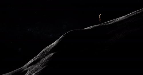 Der Asteroid Toutatis umkreist