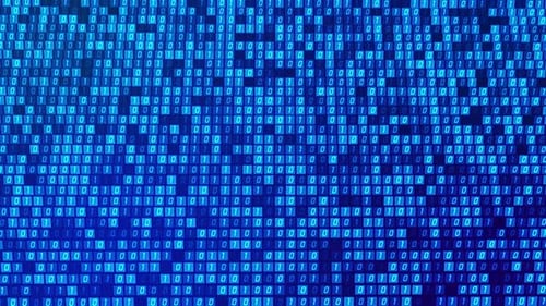 Fundo de grade quadrada digital binária