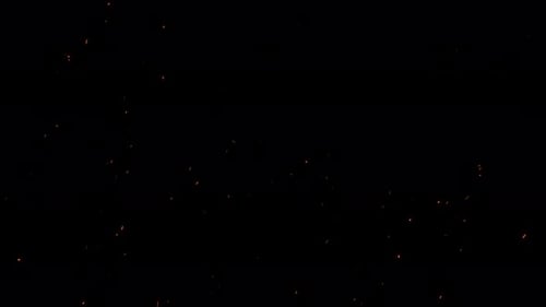 Dynamic Abstract Floating Fire Particles Effect