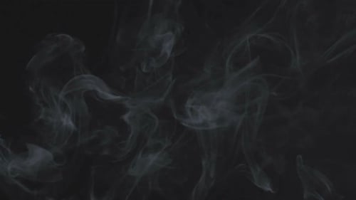 Billowing Smoke on Dark Background